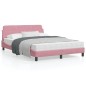 vidaXL Bettgestell mit Kopfteil Rosa 140x200 cm Samt vidaXL Bettgestell mit Kopfteil Rosa 140x200 cm Samt