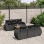 vidaXL 7-tlg. Garten-Sofagarnitur mit Kissen Schwarz Poly Rattan vidaXL 7-tlg. Garten-Sofagarnitur mit Kissen Schwarz Poly Rattan