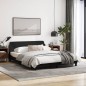 vidaXL Bettgestell mit Kopfteil Schwarz 160x200 cm Stoff vidaXL Bettgestell mit Kopfteil Schwarz 160x200 cm Stoff