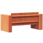 vidaXL Gartensofa 2-Sitzer Wachsbraun 134x60x62 cm Massivholz Kiefer vidaXL Gartensofa 2-Sitzer Wachsbraun 134x60x62 cm Massivholz Kiefer