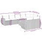 vidaXL 9-tlg. Garten-Sofagarnitur mit Kissen Grau Poly Rattan vidaXL 9-tlg. Garten-Sofagarnitur mit Kissen Grau Poly Rattan