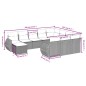 vidaXL 11-tlg. Garten-Sofagarnitur mit Kissen Beige Poly Rattan vidaXL 11-tlg. Garten-Sofagarnitur mit Kissen Beige Poly Rattan