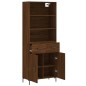 Highboard Braun Eichen-Optik 69,5x34x180 cm Holzwerkstoff Highboard Braun Eichen-Optik 69,5x34x180 cm Holzwerkstoff