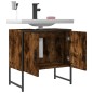 vidaXL Waschbeckenunterschrank Räuchereiche 60x33x60 cm Holzwerkstoff vidaXL Waschbeckenunterschrank Räuchereiche 60x33x60 cm Holzwerkstoff
