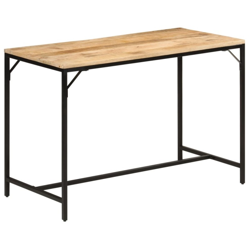 vidaXL Esstisch 110x55x75 cm Raues Massivholz Mango und Eisen vidaXL Esstisch 110x55x75 cm Raues Massivholz Mango und Eisen