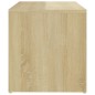 vidaXL Beistelltisch Weiß und Sonoma-Eiche 59x36x38 cm Holzwerkstoff vidaXL Beistelltisch Weiß und Sonoma-Eiche 59x36x38 cm Holzwerkstoff