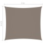 vidaXL Sonnensegel Oxford-Gewebe Rechteckig 2,5x3 m Taupe vidaXL Sonnensegel Oxford-Gewebe Rechteckig 2,5x3 m Taupe