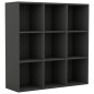 vidaXL Bücherregal Grau 98x30x98 cm Holzwerkstoff vidaXL Bücherregal Grau 98x30x98 cm Holzwerkstoff