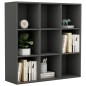 vidaXL Bücherregal Grau 98x30x98 cm Holzwerkstoff vidaXL Bücherregal Grau 98x30x98 cm Holzwerkstoff