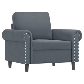 vidaXL Sessel Dunkelgrau 60 cm Samt
