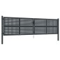 vidaXL Gartentor Anthrazit 400x150 cm Stahl vidaXL Gartentor Anthrazit 400x150 cm Stahl