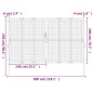 vidaXL Gartentor Anthrazit 300x250 cm Stahl vidaXL Gartentor Anthrazit 300x250 cm Stahl