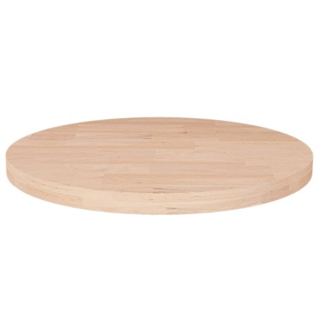 vidaXL Runde Tischplatte Ø30x2,5 cm Unbehandeltes Massivholz Eiche