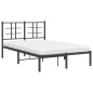 vidaXL Bettgestell mit Kopfteil Metall Schwarz 120x200 cm vidaXL Bettgestell mit Kopfteil Metall Schwarz 120x200 cm