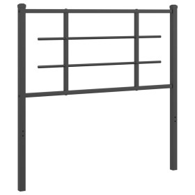 vidaXL Kopfteil Metall Schwarz 100 cm