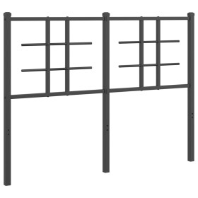 vidaXL Kopfteil Metall Schwarz 120 cm