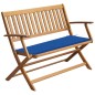 vidaXL Gartenbank mit Auflage 120 cm Massivholz Akazie vidaXL Gartenbank mit Auflage 120 cm Massivholz Akazie