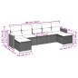vidaXL 7-tlg. Garten-Sofagarnitur mit Kissen Schwarz Poly Rattan vidaXL 7-tlg. Garten-Sofagarnitur mit Kissen Schwarz Poly Rattan