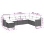 vidaXL 8-tlg. Garten-Sofagarnitur mit Kissen Schwarz Poly Rattan vidaXL 8-tlg. Garten-Sofagarnitur mit Kissen Schwarz Poly Rattan