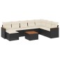 vidaXL 9-tlg. Garten-Sofagarnitur mit Kissen Schwarz Poly Rattan vidaXL 9-tlg. Garten-Sofagarnitur mit Kissen Schwarz Poly Rattan