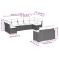 vidaXL 9-tlg. Garten-Sofagarnitur mit Kissen Beige Poly Rattan vidaXL 9-tlg. Garten-Sofagarnitur mit Kissen Beige Poly Rattan