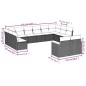 vidaXL 12-tlg. Garten-Sofagarnitur mit Kissen Grau Poly Rattan vidaXL 12-tlg. Garten-Sofagarnitur mit Kissen Grau Poly Rattan