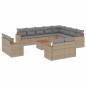 vidaXL 13-tlg. Garten-Sofagarnitur mit Kissen Beige Poly Rattan vidaXL 13-tlg. Garten-Sofagarnitur mit Kissen Beige Poly Rattan