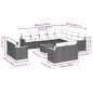 vidaXL 13-tlg. Garten-Sofagarnitur mit Kissen Beige Poly Rattan vidaXL 13-tlg. Garten-Sofagarnitur mit Kissen Beige Poly Rattan
