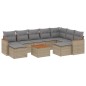 vidaXL 10-tlg. Garten-Sofagarnitur mit Kissen Beige Poly Rattan vidaXL 10-tlg. Garten-Sofagarnitur mit Kissen Beige Poly Rattan