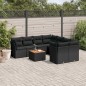 vidaXL 9-tlg. Garten-Sofagarnitur mit Kissen Schwarz Poly Rattan vidaXL 9-tlg. Garten-Sofagarnitur mit Kissen Schwarz Poly Rattan