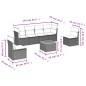 vidaXL 7-tlg. Garten-Sofagarnitur mit Kissen Beige Poly Rattan vidaXL 7-tlg. Garten-Sofagarnitur mit Kissen Beige Poly Rattan