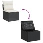 vidaXL 11-tlg. Garten-Sofagarnitur mit Kissen Schwarz Poly Rattan vidaXL 11-tlg. Garten-Sofagarnitur mit Kissen Schwarz Poly Rattan