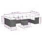 vidaXL 11-tlg. Garten-Sofagarnitur mit Kissen Schwarz Poly Rattan vidaXL 11-tlg. Garten-Sofagarnitur mit Kissen Schwarz Poly Rattan