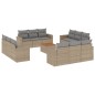 vidaXL 13-tlg. Garten-Sofagarnitur mit Kissen Beige Poly Rattan vidaXL 13-tlg. Garten-Sofagarnitur mit Kissen Beige Poly Rattan