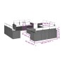 vidaXL 13-tlg. Garten-Sofagarnitur mit Kissen Beige Poly Rattan vidaXL 13-tlg. Garten-Sofagarnitur mit Kissen Beige Poly Rattan