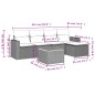 vidaXL 6-tlg. Garten-Sofagarnitur mit Kissen Beige Poly Rattan vidaXL 6-tlg. Garten-Sofagarnitur mit Kissen Beige Poly Rattan