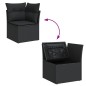 vidaXL 14-tlg. Garten-Sofagarnitur mit Kissen Schwarz Poly Rattan vidaXL 14-tlg. Garten-Sofagarnitur mit Kissen Schwarz Poly Rattan