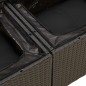 vidaXL 14-tlg. Garten-Sofagarnitur mit Kissen Schwarz Poly Rattan vidaXL 14-tlg. Garten-Sofagarnitur mit Kissen Schwarz Poly Rattan