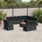 vidaXL 13-tlg. Garten-Sofagarnitur mit Kissen Schwarz Poly Rattan vidaXL 13-tlg. Garten-Sofagarnitur mit Kissen Schwarz Poly Rattan