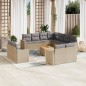 vidaXL 12-tlg. Garten-Sofagarnitur mit Kissen Beige Poly Rattan vidaXL 12-tlg. Garten-Sofagarnitur mit Kissen Beige Poly Rattan