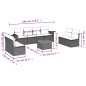vidaXL 9-tlg. Garten-Sofagarnitur mit Kissen Grau Poly Rattan vidaXL 9-tlg. Garten-Sofagarnitur mit Kissen Grau Poly Rattan