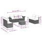 vidaXL 8-tlg. Garten-Sofagarnitur mit Kissen Grau Poly Rattan vidaXL 8-tlg. Garten-Sofagarnitur mit Kissen Grau Poly Rattan