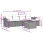 vidaXL 6-tlg. Garten-Sofagarnitur mit Kissen Beige Poly Rattan vidaXL 6-tlg. Garten-Sofagarnitur mit Kissen Beige Poly Rattan