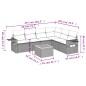 vidaXL 7-tlg. Garten-Sofagarnitur mit Kissen Schwarz Poly Rattan vidaXL 7-tlg. Garten-Sofagarnitur mit Kissen Schwarz Poly Rattan