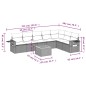 vidaXL 8-tlg. Garten-Sofagarnitur mit Kissen Grau Poly Rattan vidaXL 8-tlg. Garten-Sofagarnitur mit Kissen Grau Poly Rattan