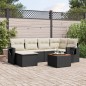 vidaXL 7-tlg. Garten-Sofagarnitur mit Kissen Schwarz Poly Rattan vidaXL 7-tlg. Garten-Sofagarnitur mit Kissen Schwarz Poly Rattan