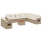 vidaXL 11-tlg. Garten-Sofagarnitur mit Kissen Beige Poly Rattan vidaXL 11-tlg. Garten-Sofagarnitur mit Kissen Beige Poly Rattan