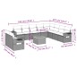 vidaXL 11-tlg. Garten-Sofagarnitur mit Kissen Beige Poly Rattan vidaXL 11-tlg. Garten-Sofagarnitur mit Kissen Beige Poly Rattan