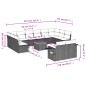 vidaXL 13-tlg. Garten-Sofagarnitur mit Kissen Grau Poly Rattan vidaXL 13-tlg. Garten-Sofagarnitur mit Kissen Grau Poly Rattan