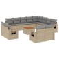 vidaXL 13-tlg. Garten-Sofagarnitur mit Kissen Beige Poly Rattan vidaXL 13-tlg. Garten-Sofagarnitur mit Kissen Beige Poly Rattan